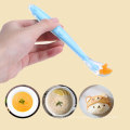 BPA free changing color baby silicone spoon training baby feeding spoon